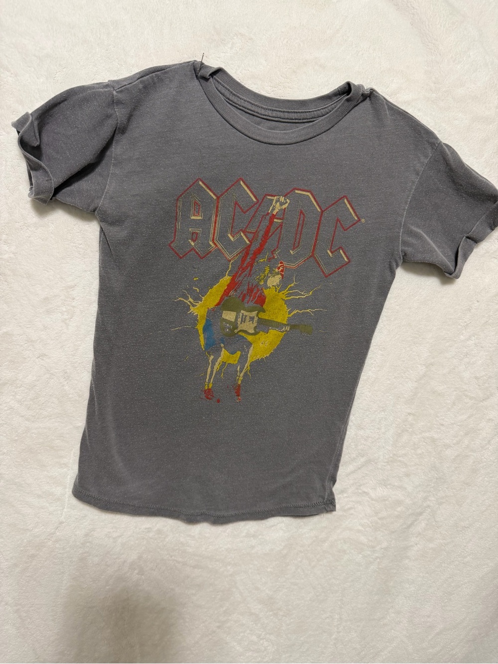 OMG 😱 So cute! AC/DC Kids' 2001 Tour-Tee – Charcoal Gray